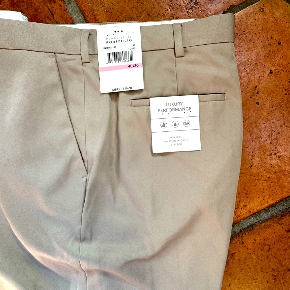 NWT Perry Ellis Portfolio men’s trousers - Picture 2 of 5